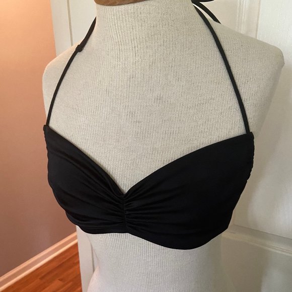 Victoria's Secret black large bikini top - Picture 1 of 4